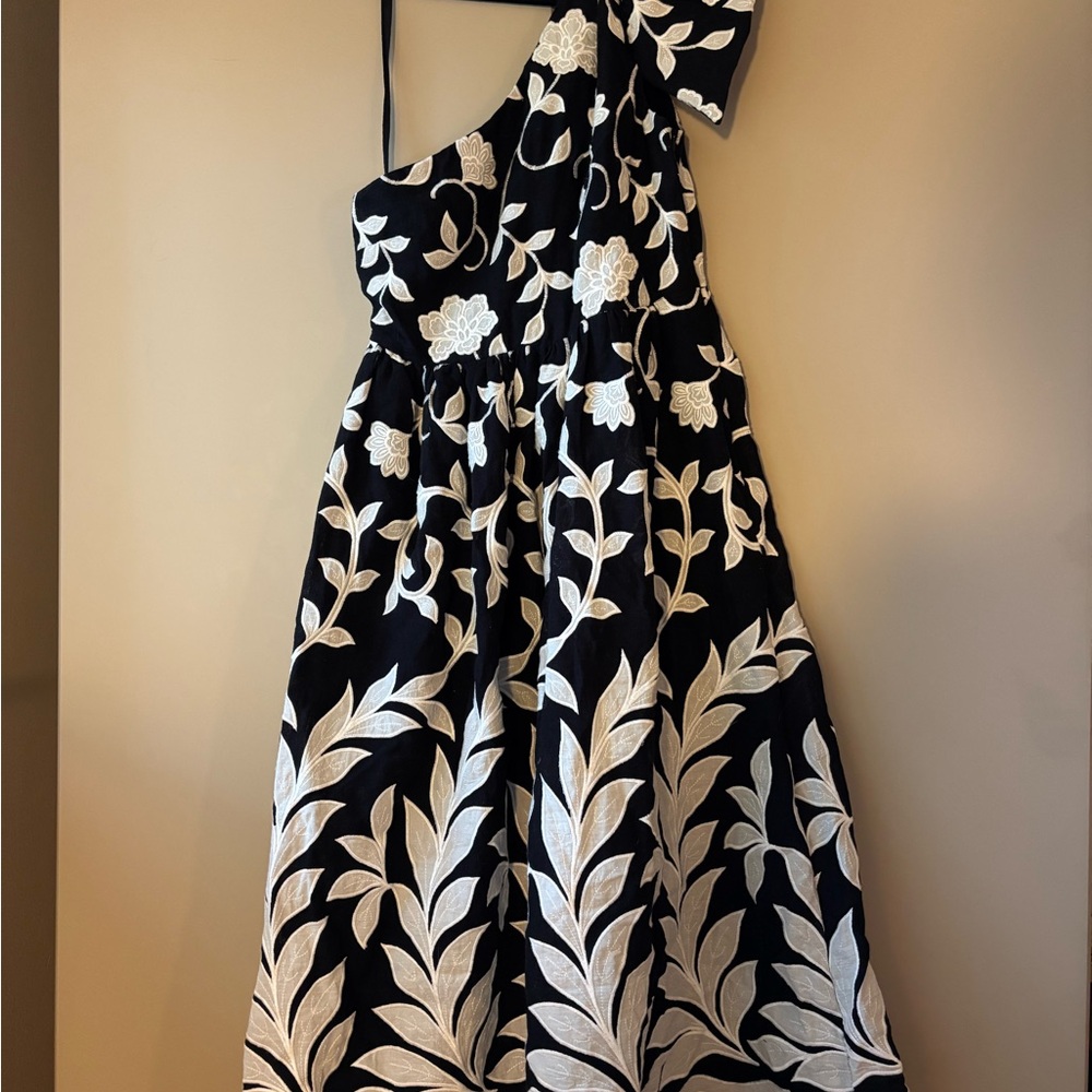 Anthropologie One Shoulder Midi Dress
